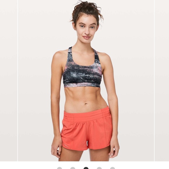 Lululemon Invigorate Bra, Azurite Poppy Coral Multi, SZ 8 - Picture 1 of 5